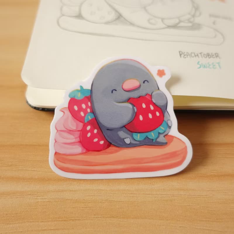 【防水貼紙】小蜜蜂, 宇宙, 鬆餅, 蟲蟲 | Peachtober 2023