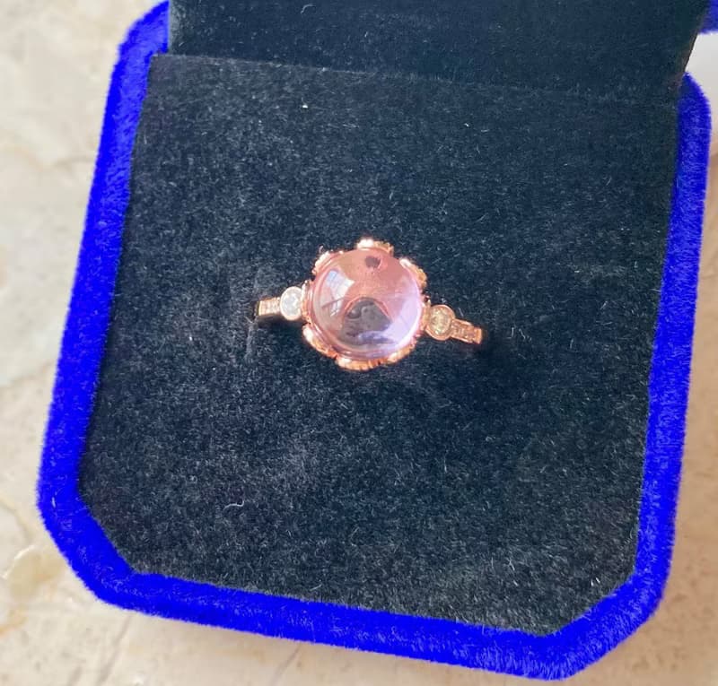 紫水晶925純銀戒指裸石寶石輕珠寶半寶石
