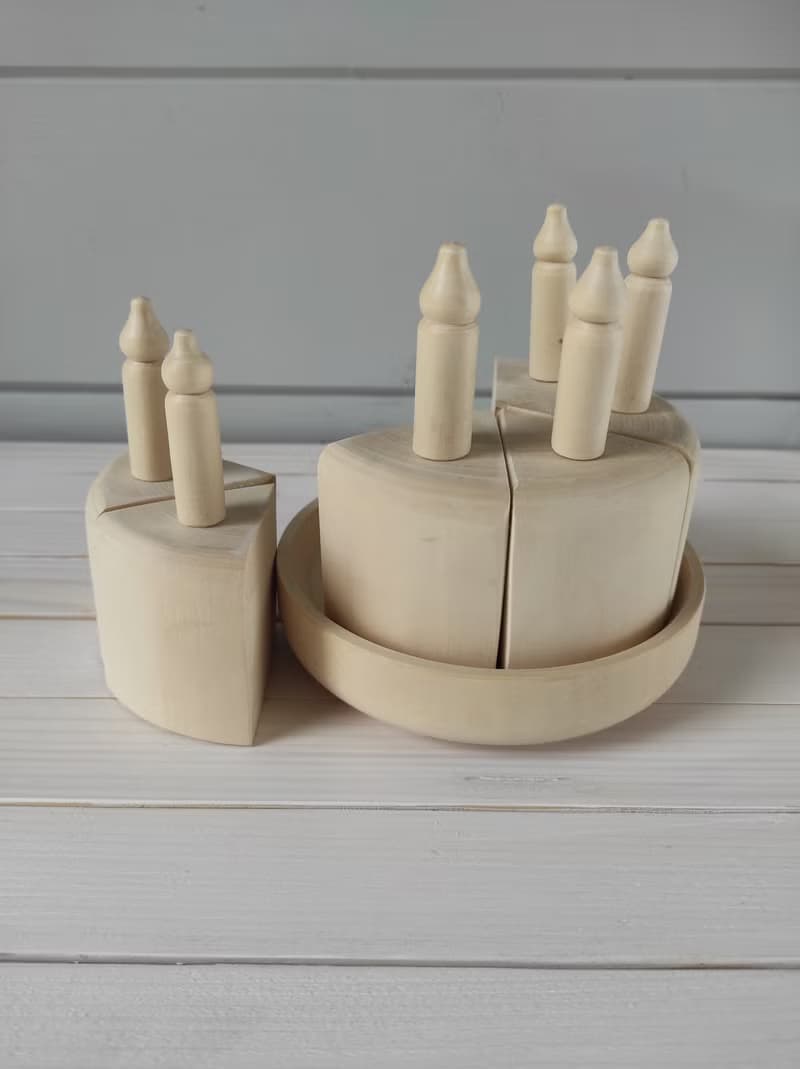 Wooden Toy Cake