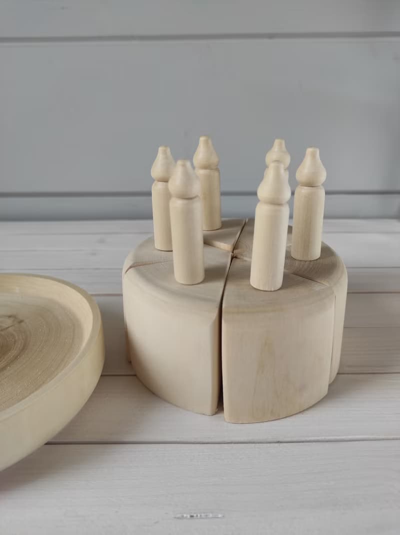 Wooden Toy Cake