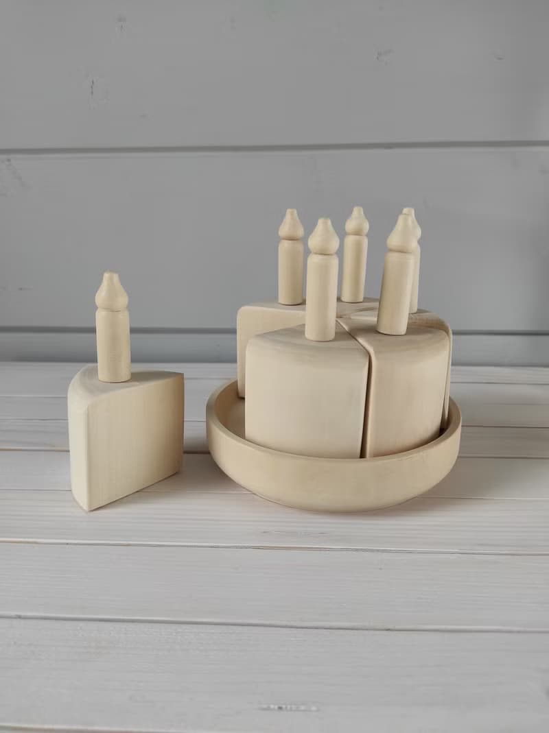 Wooden Toy Cake