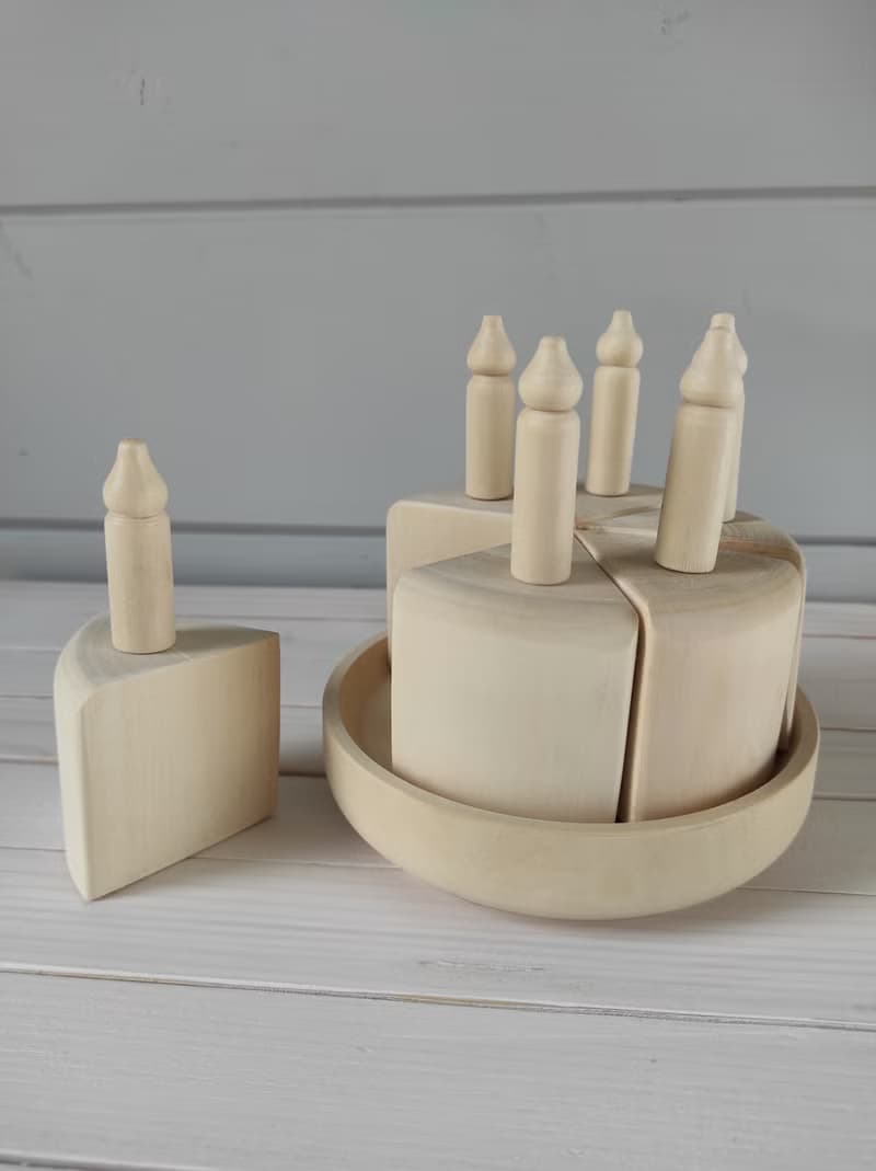 Wooden Toy Cake