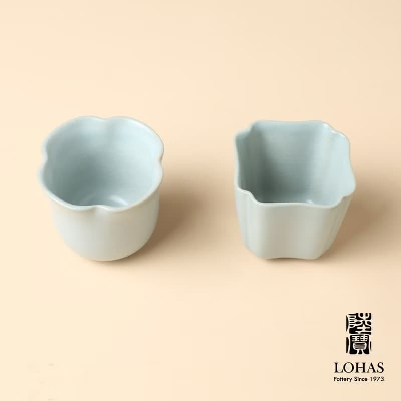 陸寶 汝窯 禪悟 對杯 花杯 方杯 品茗杯 泡茶杯 茶器