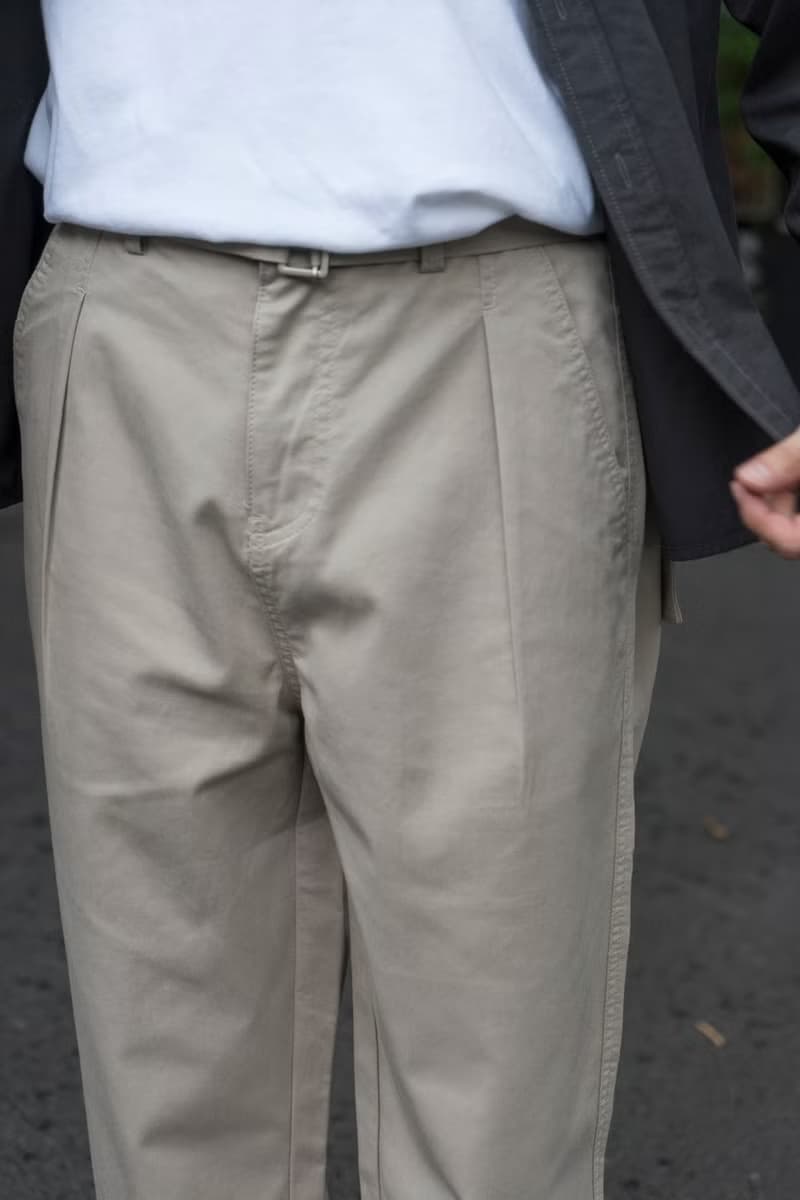 PANTS 日系復古直筒寬鬆休閒褲 淺卡其繫帶設計感通勤工裝長褲