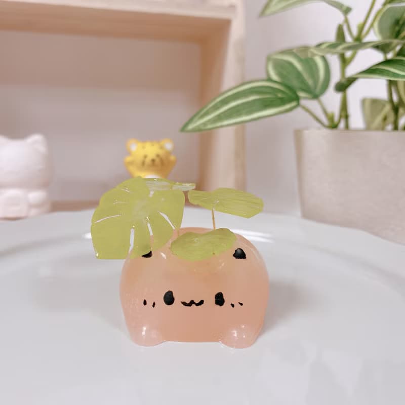 植喵系列 龜背芋喵   擴香桌面小植栽