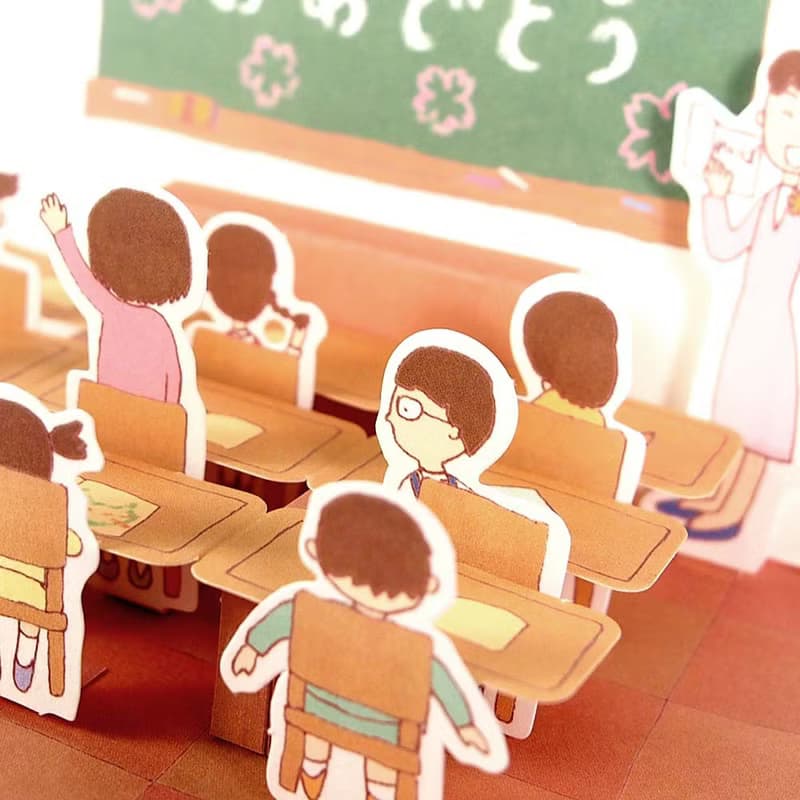 小女孩恭喜入學【Hallmark-立體卡片 春季賞櫻/多用途】