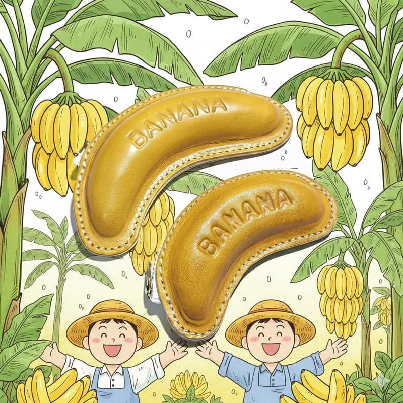 立體香蕉零錢包 / 有大有小喔