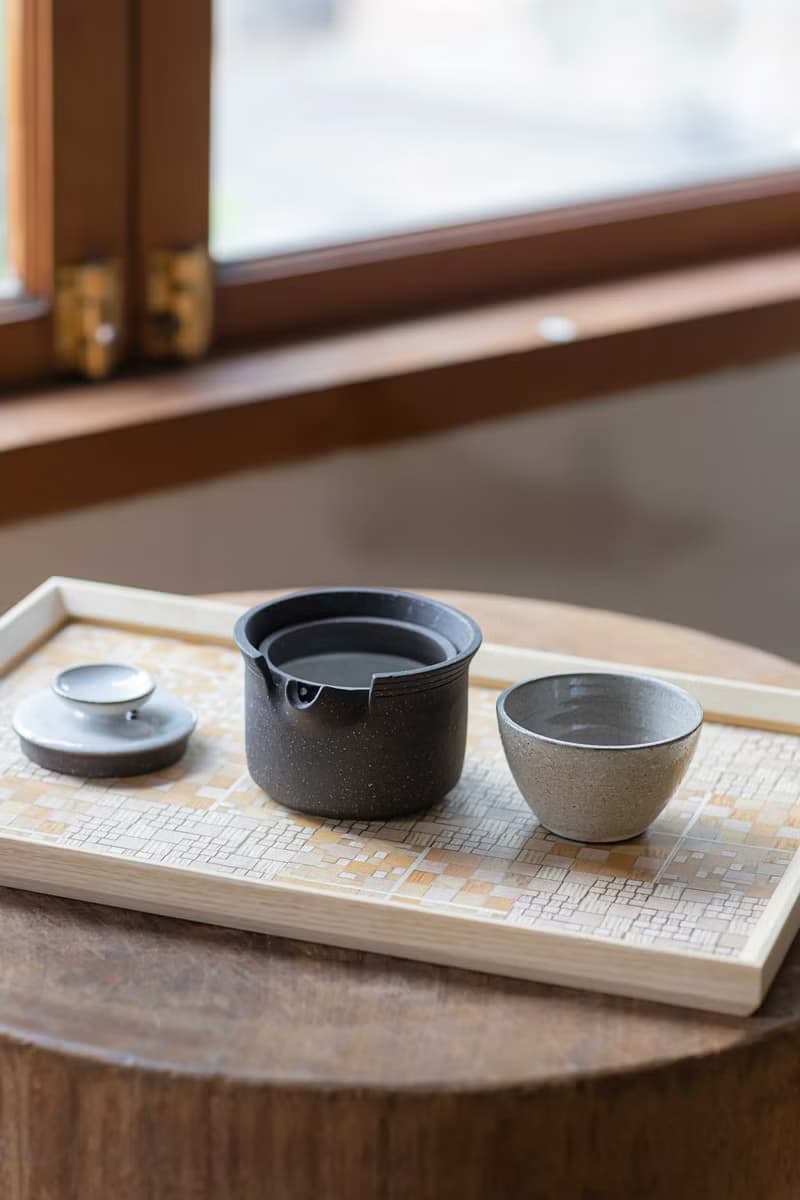 老磁磚記憶  馬賽克  大  茶盤/托盤/咖啡盤-米白色系