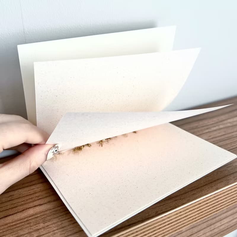 點字 立體文字 生日卡 再生紙