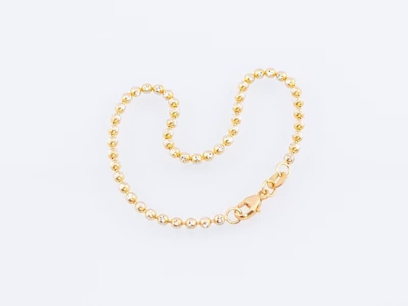 寶麗金珠寶-進口黃白K金手鍊