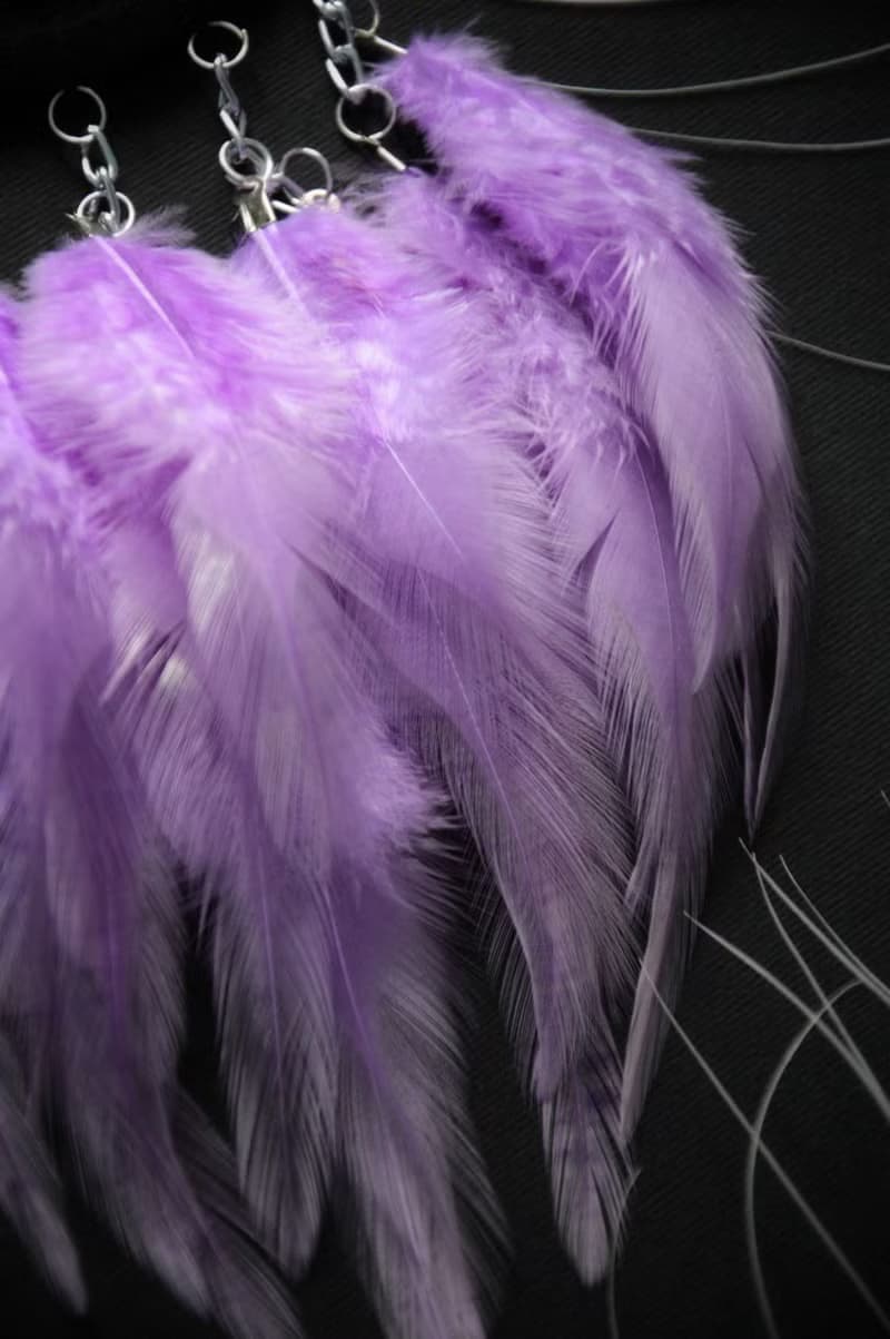 Purple black Girly Dreamcatcher Driving Test Pass Gift First Car Accessory Girl