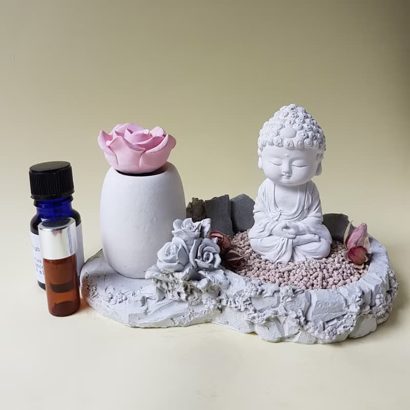 母親節佳禮淨念吉祥小佛之培德 香氛豪華田園風套組 擴香石精油居