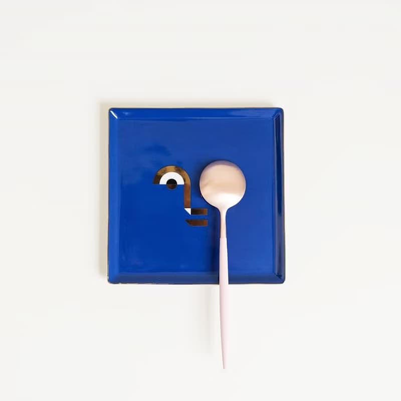 葡萄牙Cutipol GOA系列粉玫瑰金點心叉匙組 二件組