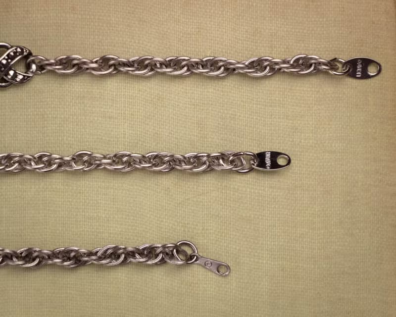 美國Avon品牌古董 1992年Heirloom Classic系列 仿白鐵礦古銀手鍊