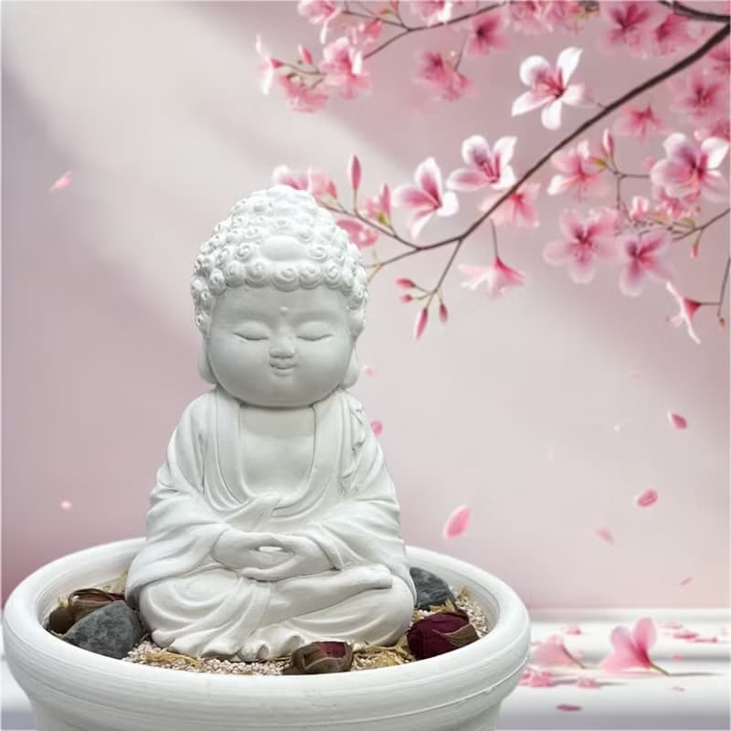 淨念吉祥小佛之育德中盤套組 融合祥和氛圍與藝術香氛