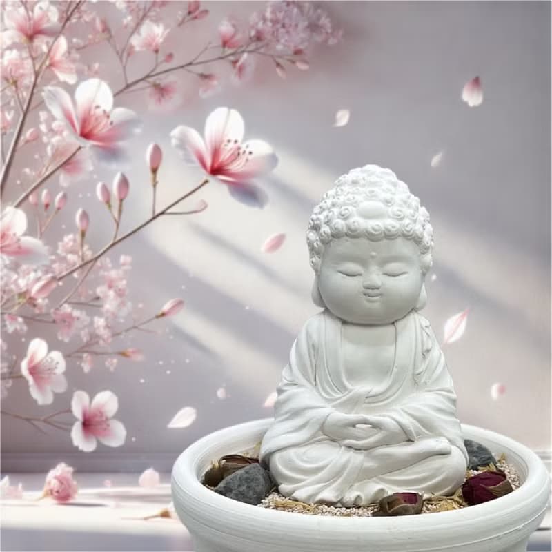 淨念吉祥小佛之育德中盤套組 融合祥和氛圍與藝術香氛
