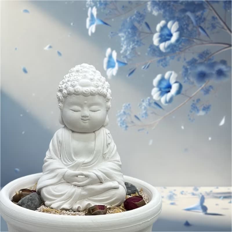 淨念吉祥小佛之育德中盤套組 融合祥和氛圍與藝術香氛