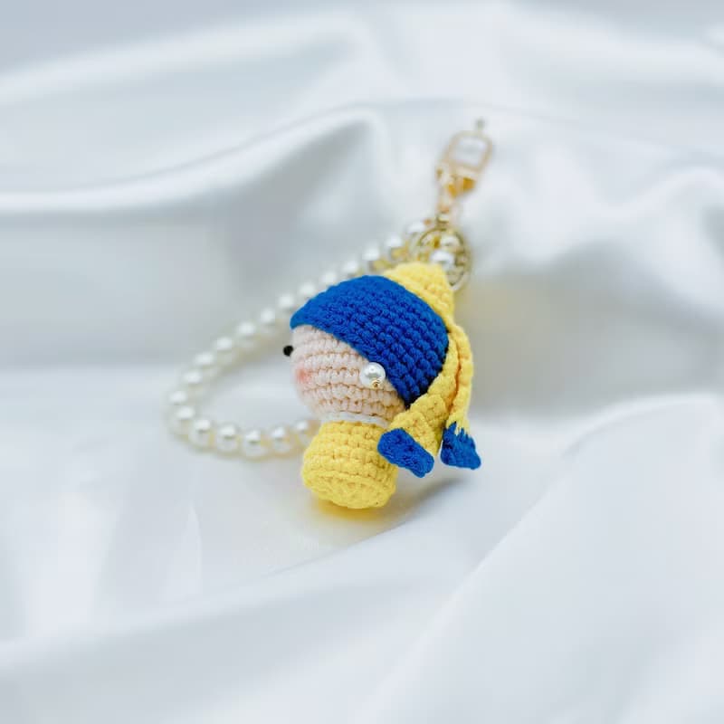 Irene時光女神~織夢系列珍珠耳環的Q版少女2.0吊飾鑰匙圈