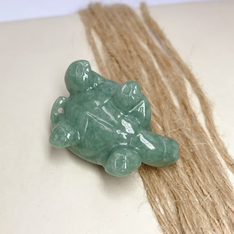 滿綠翡翠烏龜 | 天然緬甸玉A貨翡翠 | 送禮