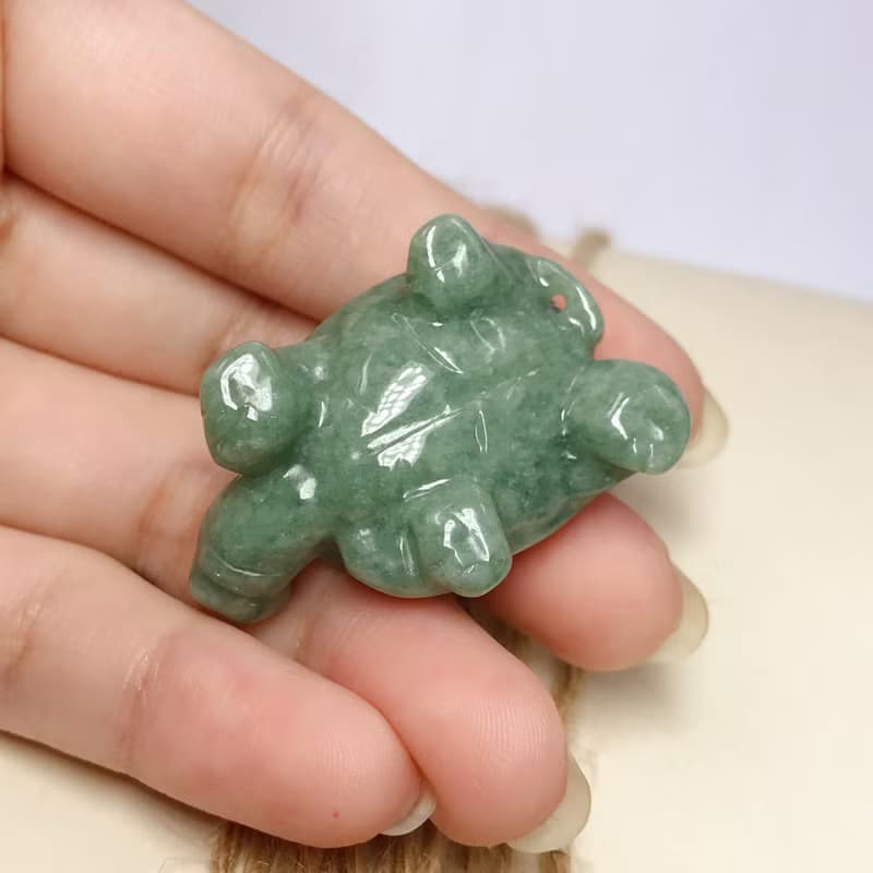 滿綠翡翠烏龜 | 天然緬甸玉A貨翡翠 | 送禮