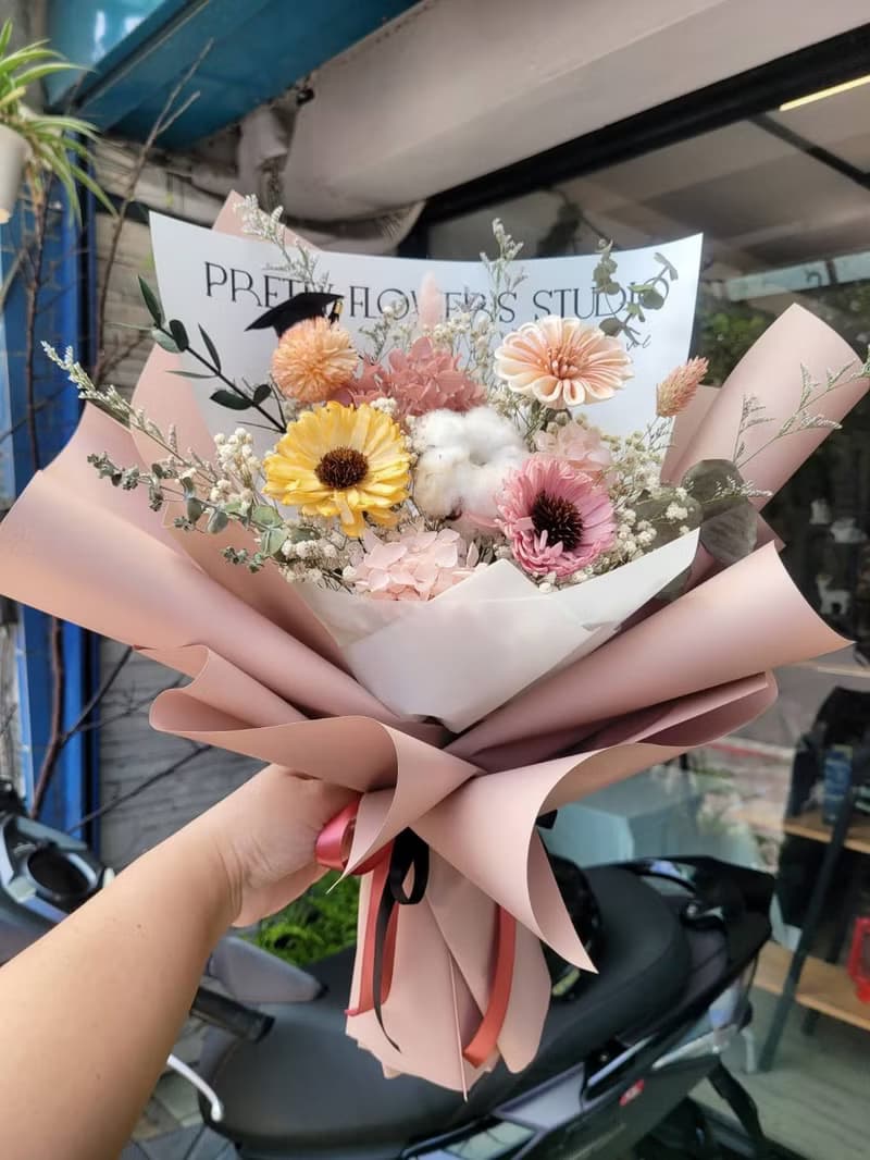 海藏設計│冒險公主。大無畏向日葵花束 畢業花束 情人節花束