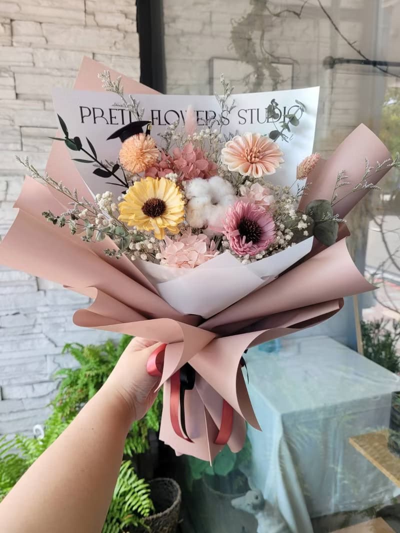 海藏設計│冒險公主。大無畏向日葵花束 畢業花束 情人節花束