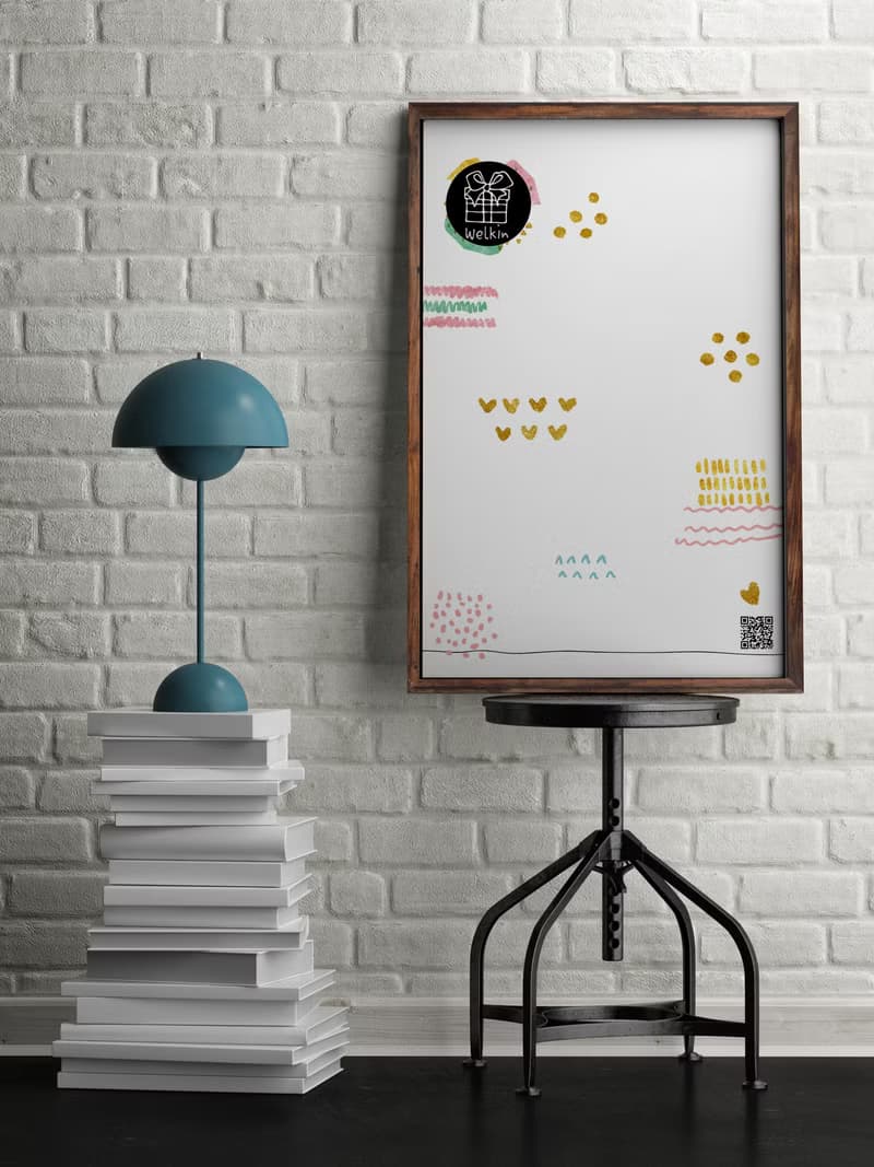 招財貓咪 新年快樂【CM17157】洛可可草莓手創明信片龍年賀卡