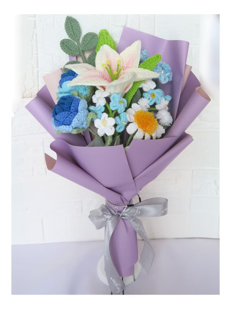 鈎織百合花束~~