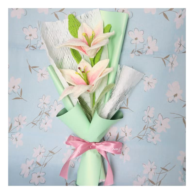 鈎織百合花束~~