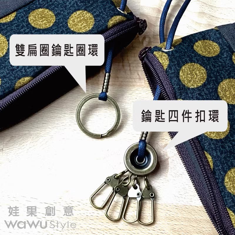 拉鍊鑰匙包 (短版) (多色) 接單生產*