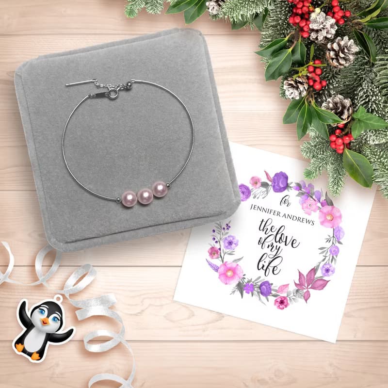 18k白金Akoya珍珠可調手鍊 浪漫珍珠 珍珠手鈪 愛情手鍊 珠珠手鍊