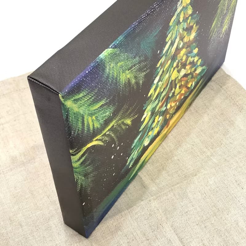 送你一顆聖誕樹/油畫複製畫/無框畫/居家佈置/交換禮物