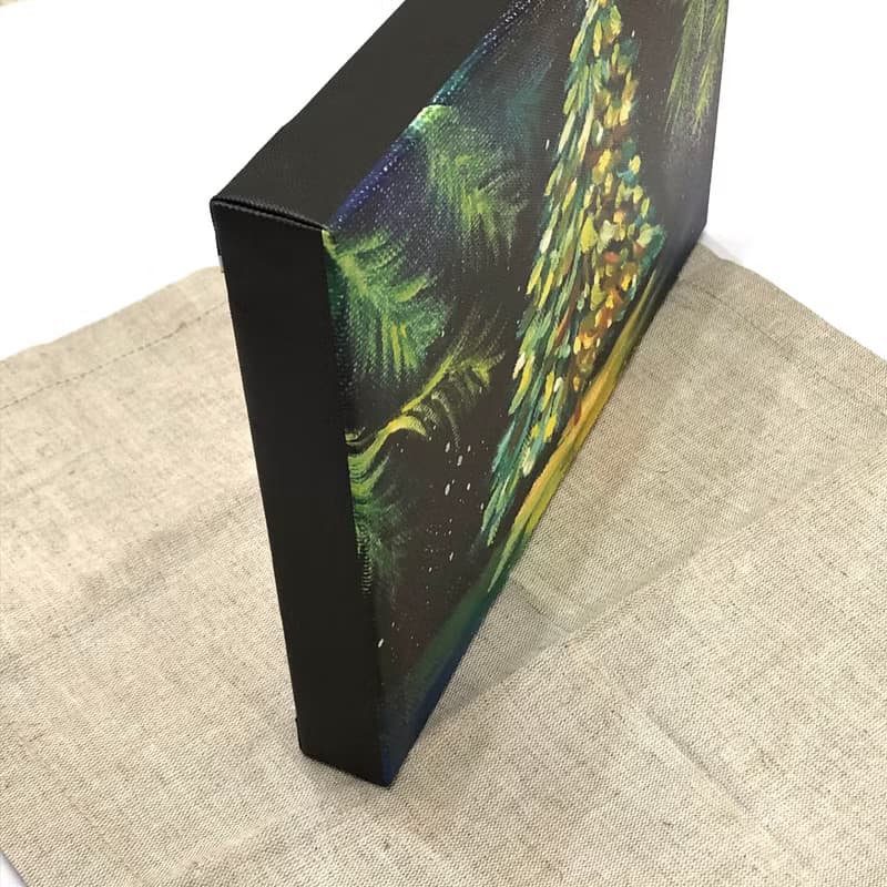送你一顆聖誕樹/油畫複製畫/無框畫/居家佈置/交換禮物