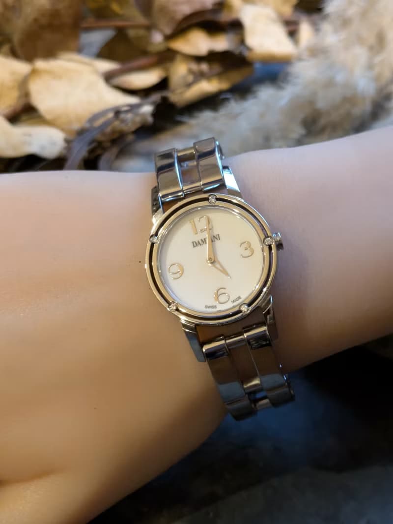 DAMIANI 戴美安妮 真鑽 石英鋼錶(中古)