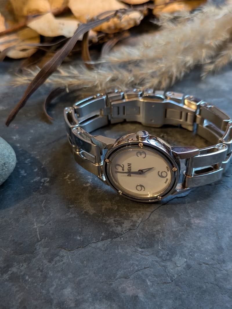 DAMIANI 戴美安妮 真鑽 石英鋼錶(中古)