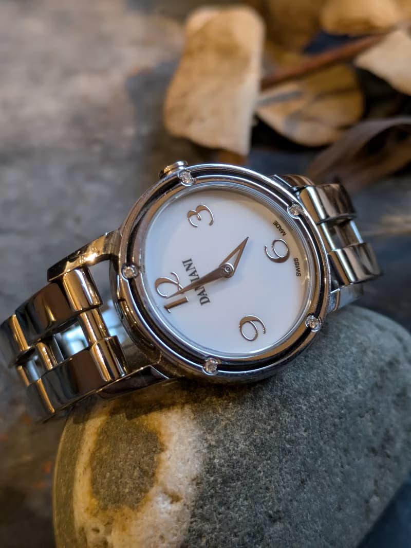 DAMIANI 戴美安妮 真鑽 石英鋼錶(中古)