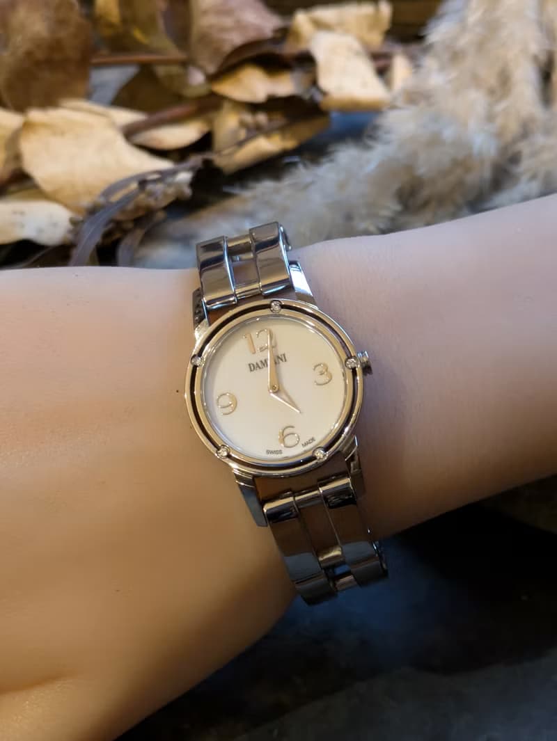 DAMIANI 戴美安妮 真鑽 石英鋼錶(中古)