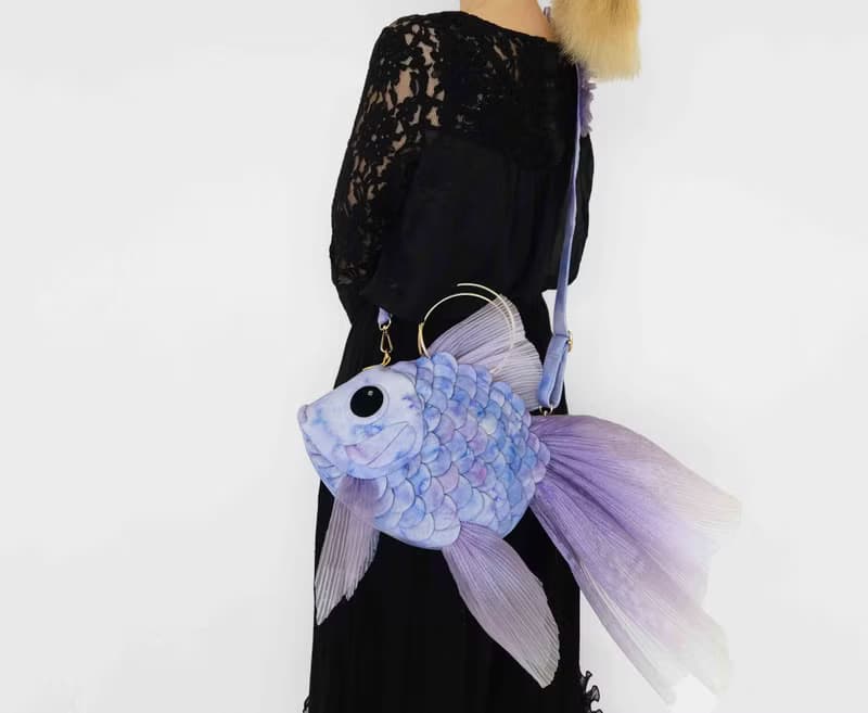 金魚包 3way 單肩背包 側背包 手提包 冰川紫