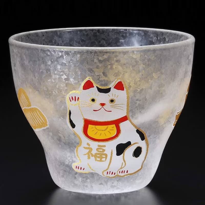 90cc【日本ADERIA】人氣吉祥物 招財貓 招福杯