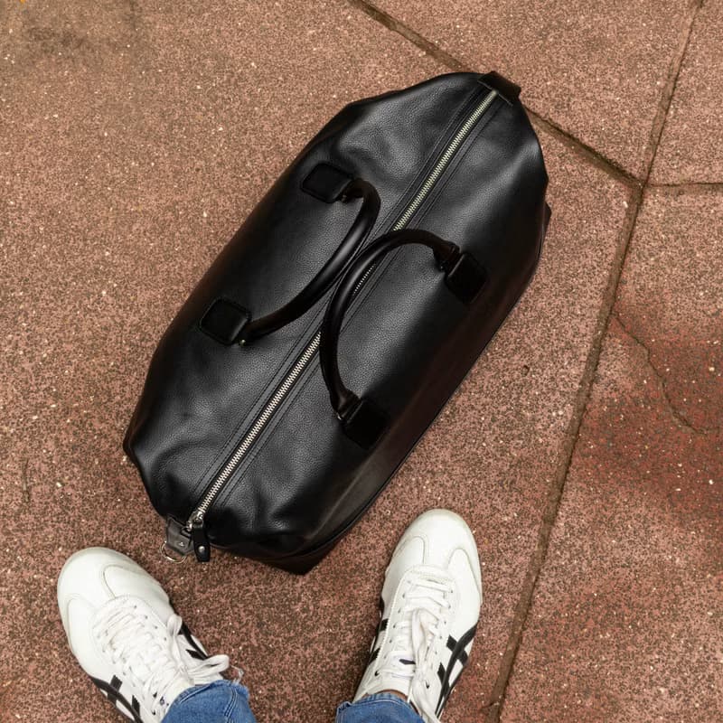 Leather Duffel Bag for Men, Leather Weekender Bag