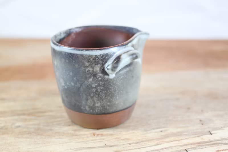 【送禮好物】柴燒木紋柄 黑鐵釉茶海 公道杯 名家葉敏祥手作