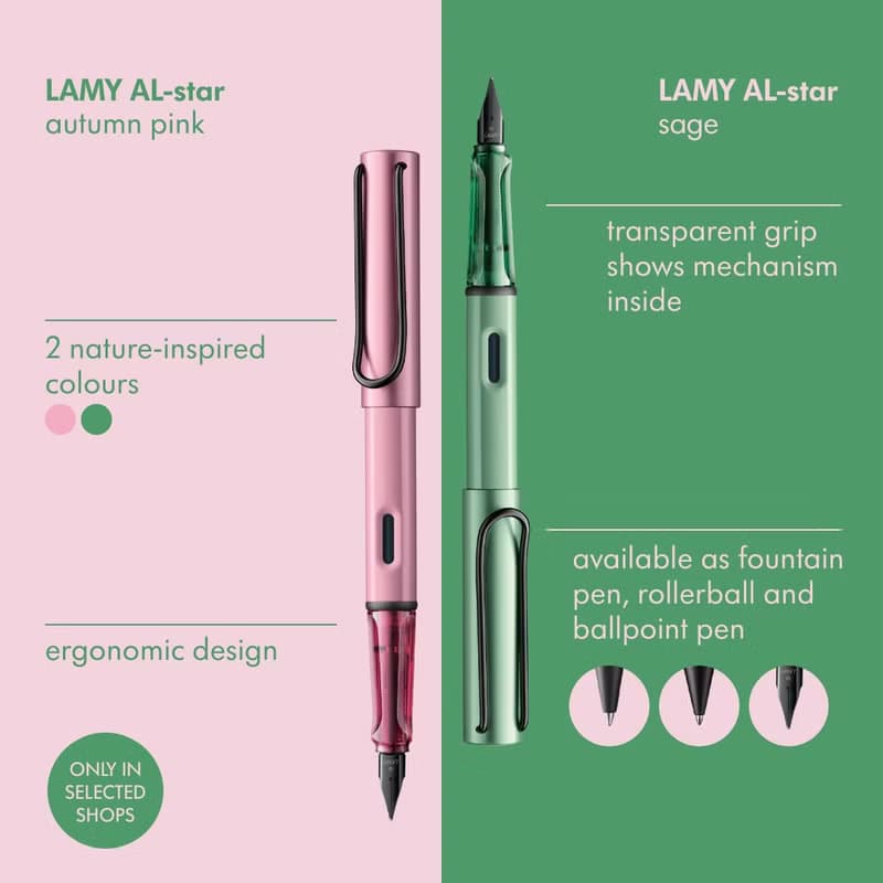 【雷雕刻字】LAMY 鋼珠筆 限量 /AL star 2024 -秋日紅