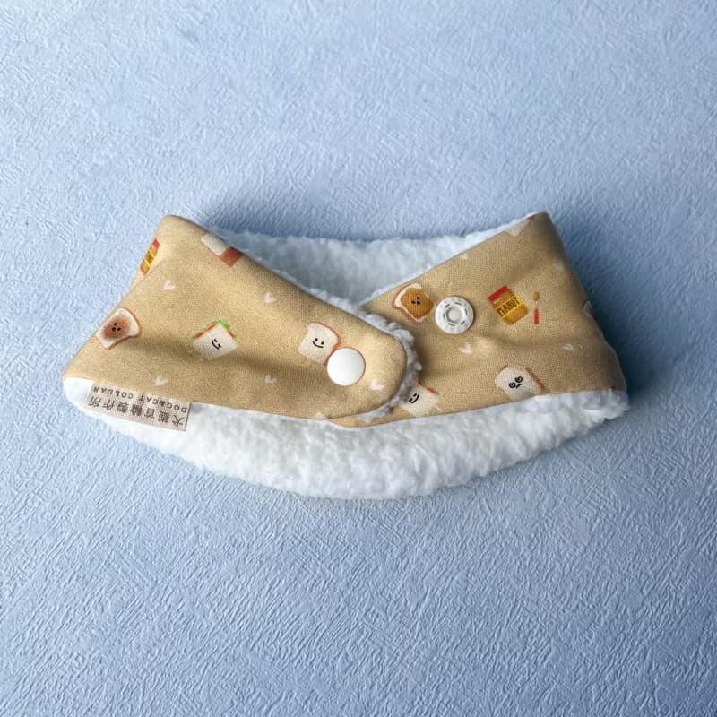 毛絨保暖寵物脖圍 寵物圍巾 領巾 項圈 -- 酥酥烤土司
