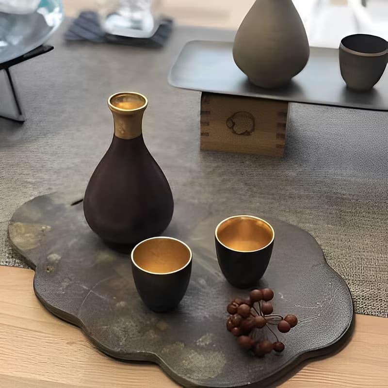 結晶金卷 德利清酒器組 (1合) /1壺2杯