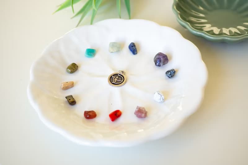 Sagittarius crystals set, harmonizing stones, raw gems box, rough amethyst