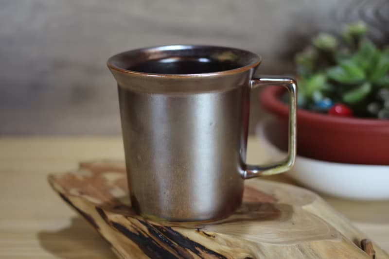 【送禮好物】240ml 柴燒古銅金 方韻杯 咖啡杯 台灣鶯歌製