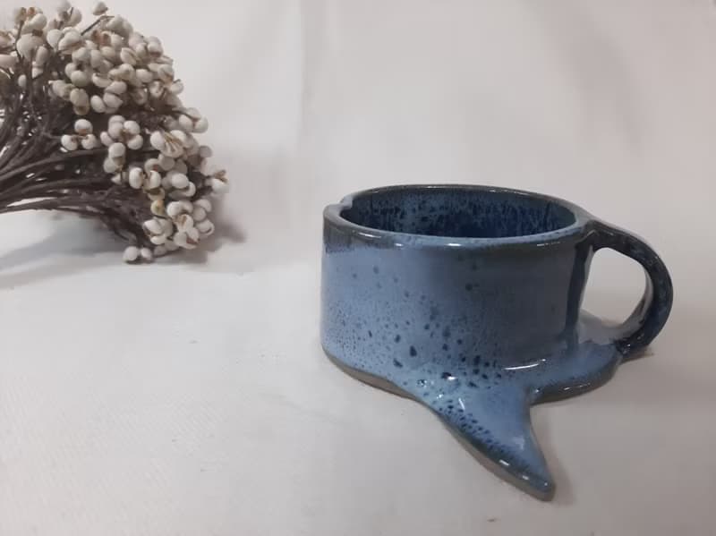 曼波陶魚手工陶杯