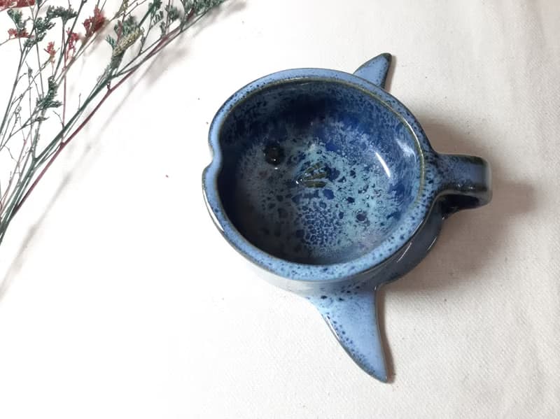 曼波陶魚手工陶杯