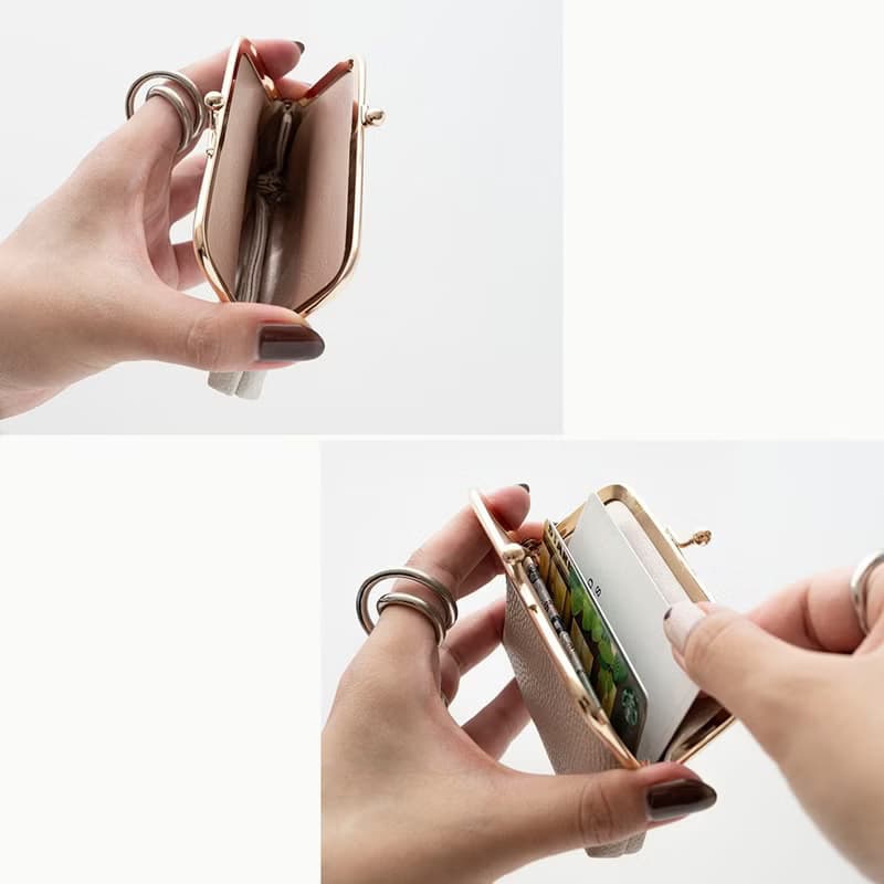 がま口 ポーチ 【 simple 名入れ 】 くすみカラー ポーチ マルチポーチ コインケース カードケース HE48U
