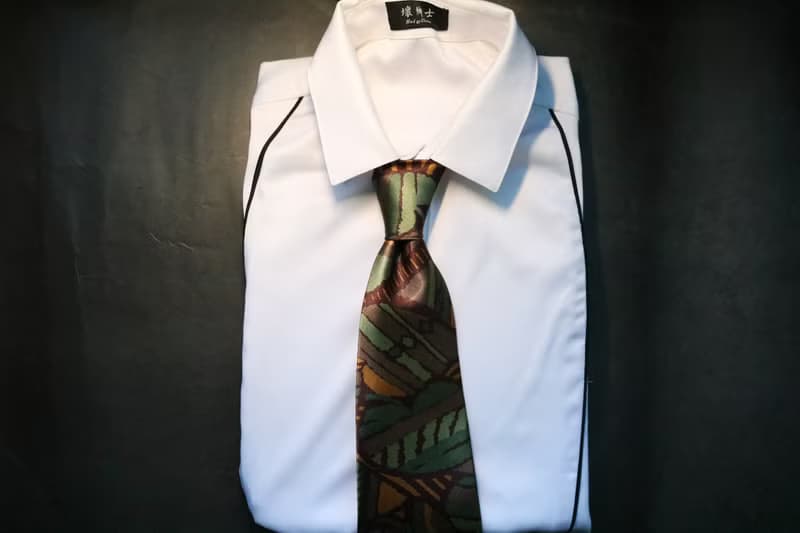 綠色抽象油畫風格領帶休閒百搭時尚necktie